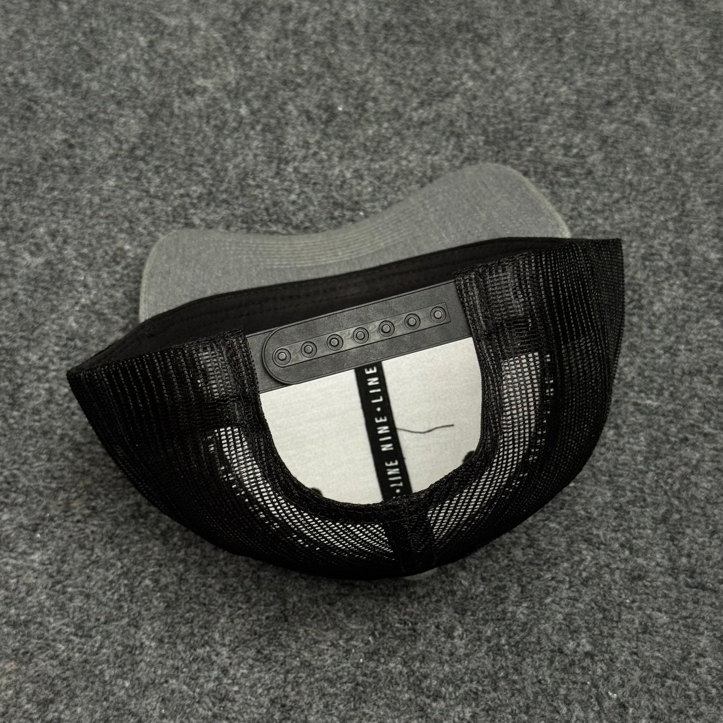 Heather Gray and Black American Flag Cap