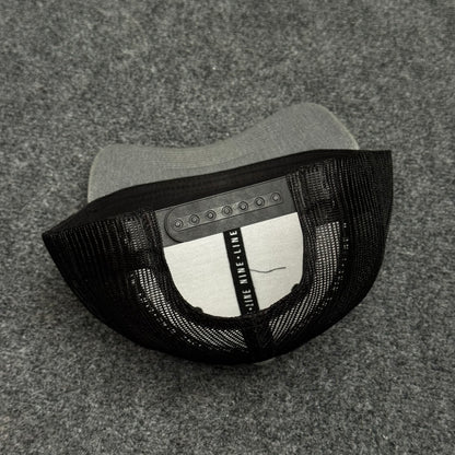 Heather Gray and Black American Flag Cap