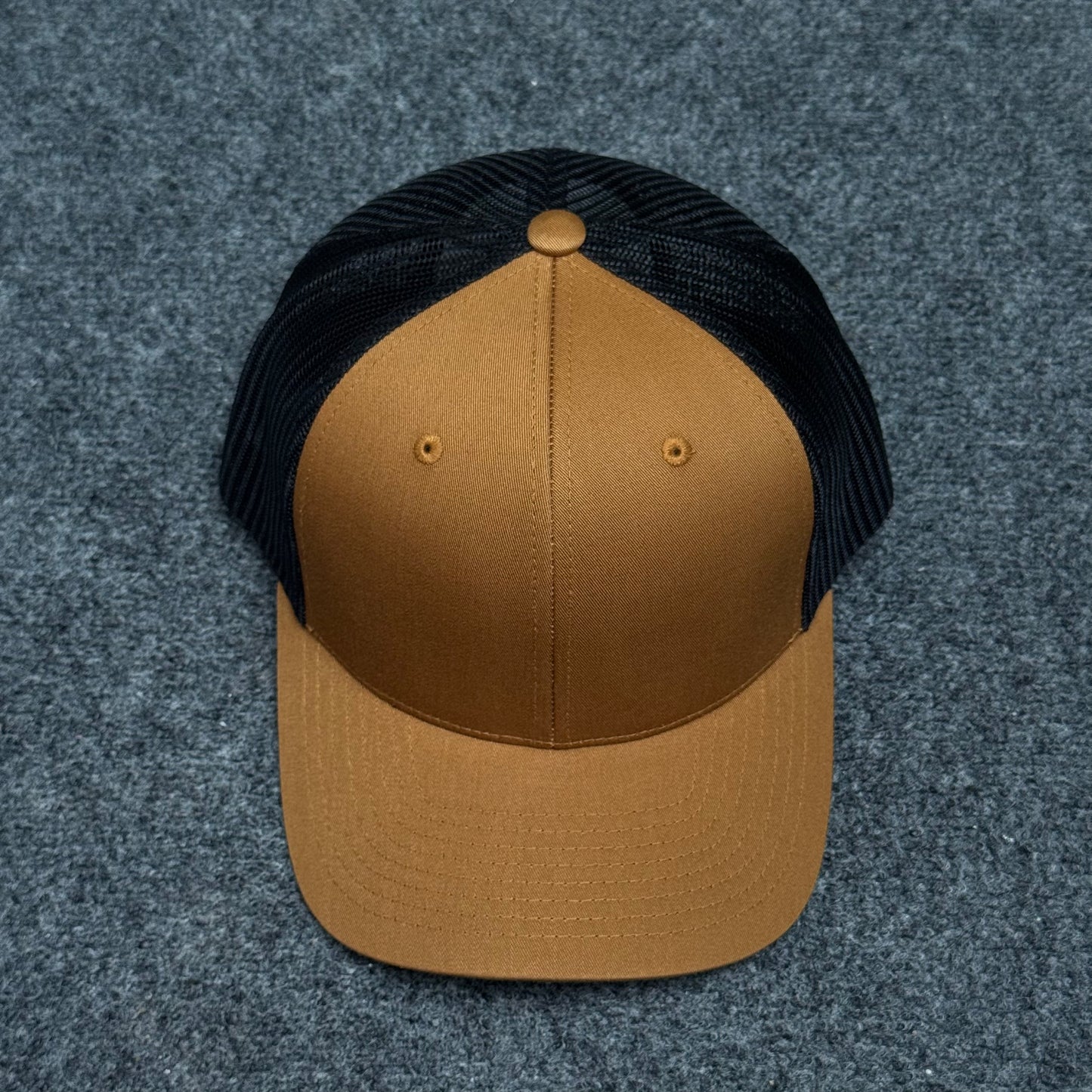 Caramel and Black  Mesh Trucker Cap