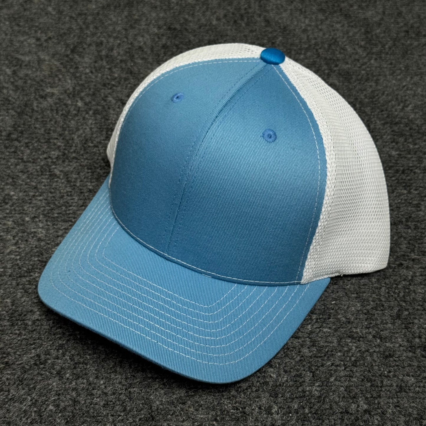 Light Blue and White  Mesh Trucker Cap