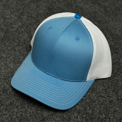 Light Blue and White  Mesh Trucker Cap