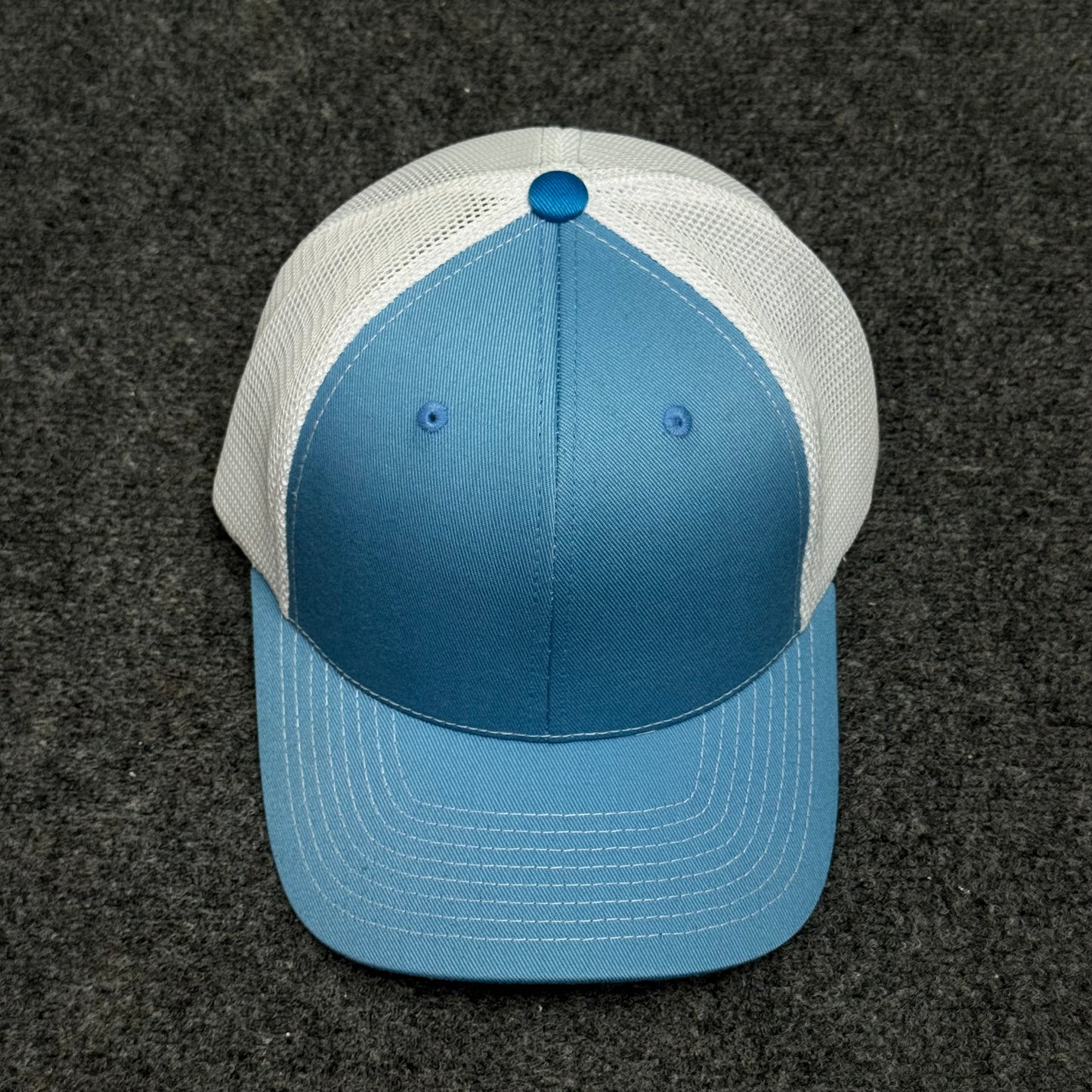 Light Blue and White  Mesh Trucker Cap
