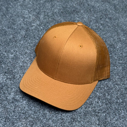 Solid Mustard Brown Trucker Cap