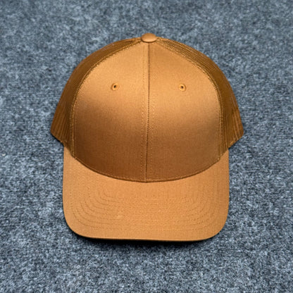 Solid Mustard Brown Trucker Cap