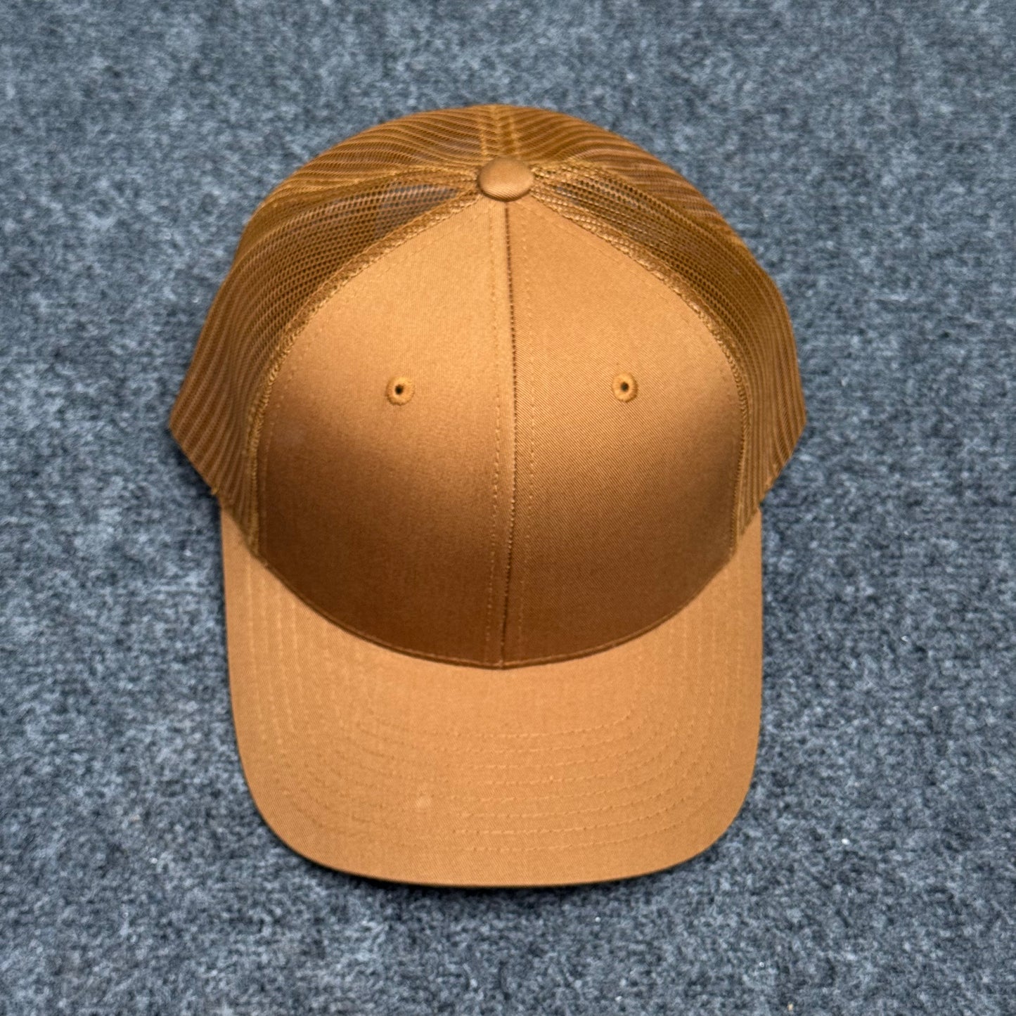 Solid Mustard Brown Trucker Cap