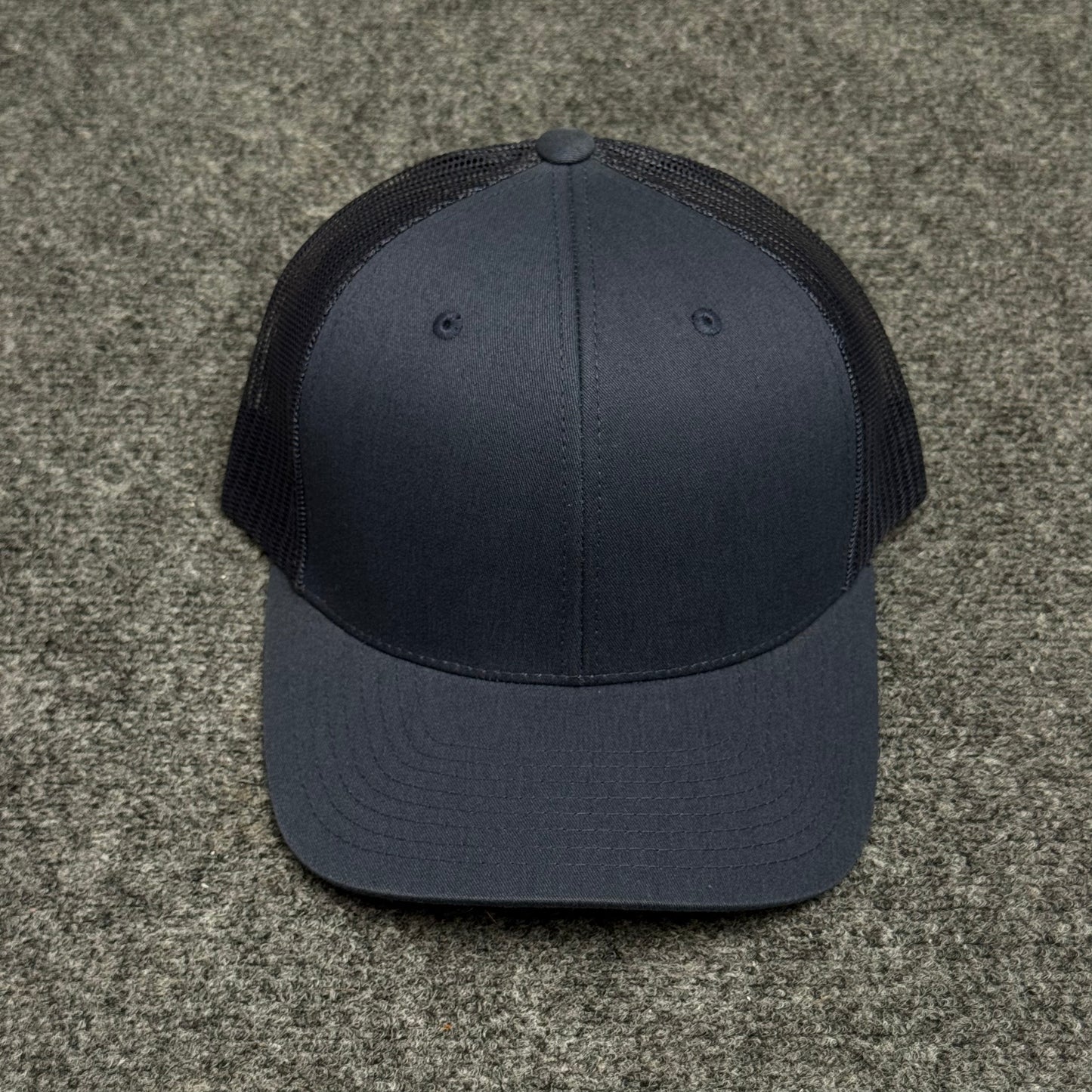 Navy Blue and Black Trucker Cap