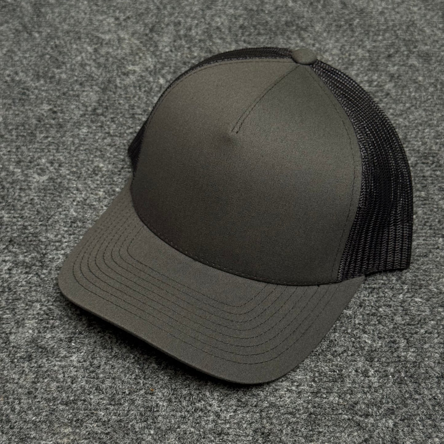 Dark Gray and Black Trucker Cap