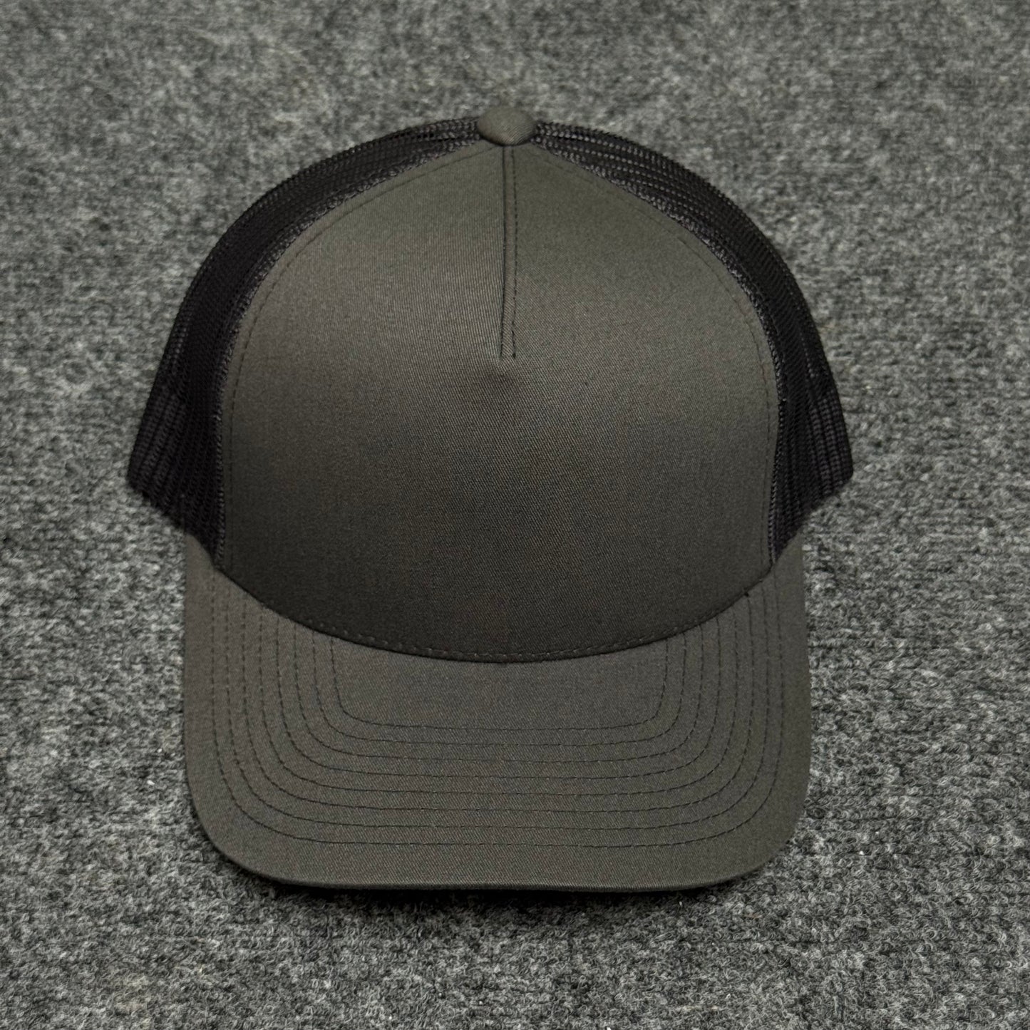 Dark Gray and Black Trucker Cap