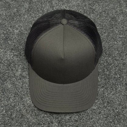 Dark Gray and Black Trucker Cap