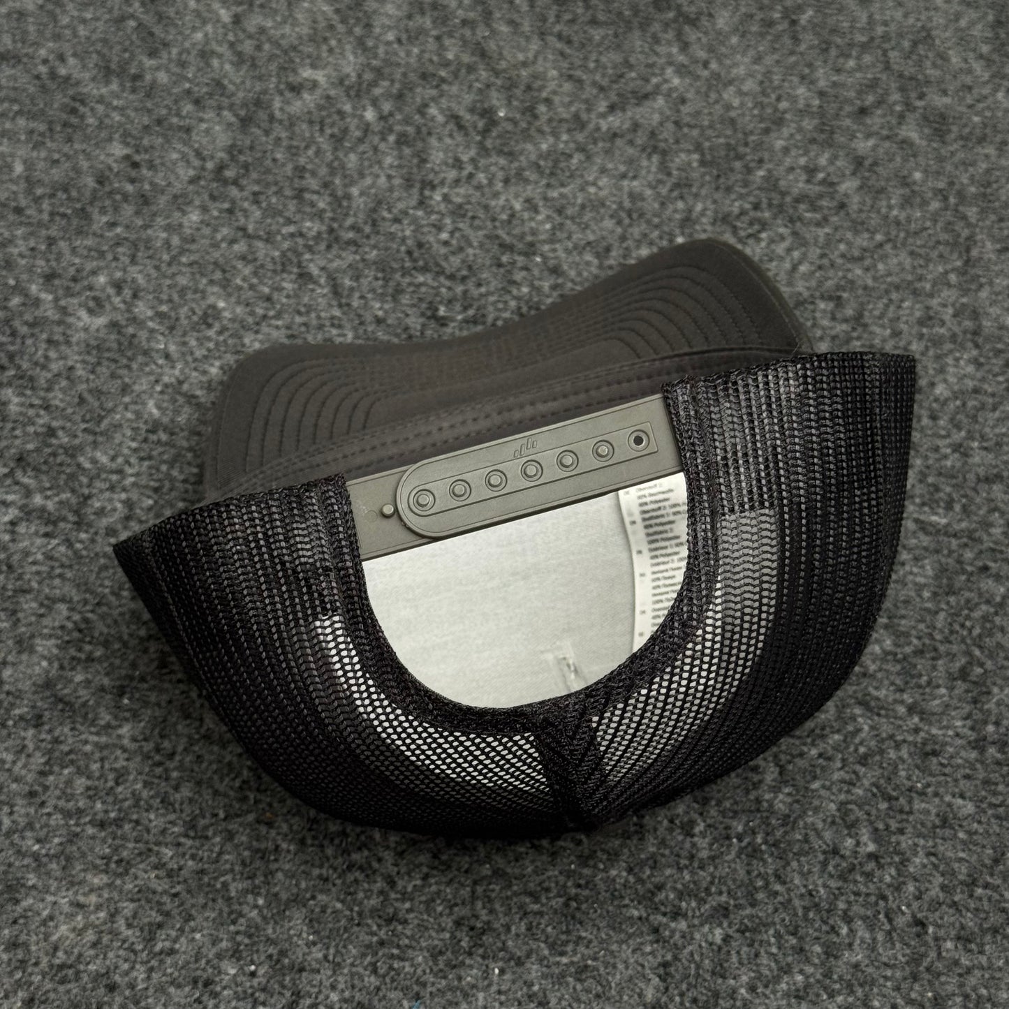 Dark Gray and Black Trucker Cap