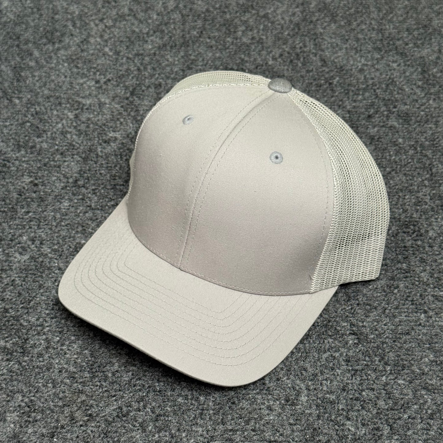 Light Gray Mesh Trucker Cap