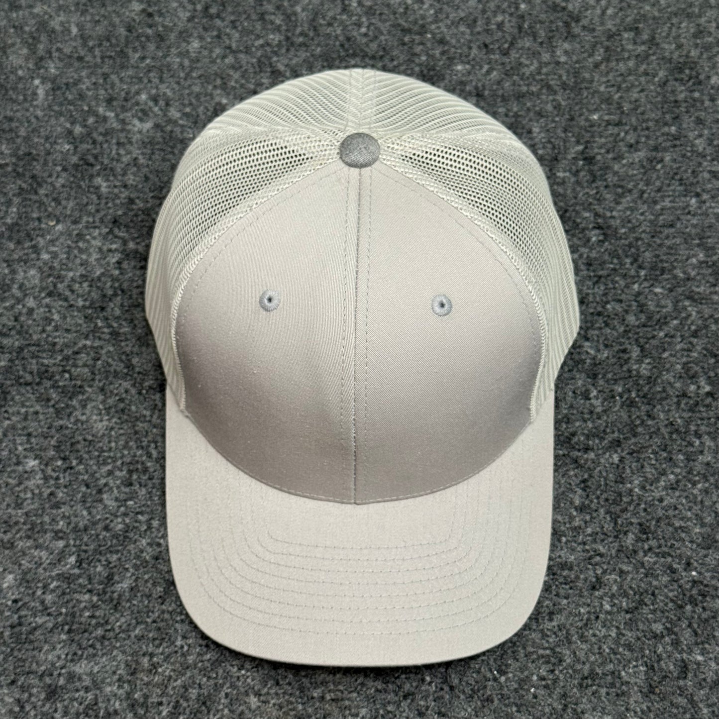 Light Gray Mesh Trucker Cap