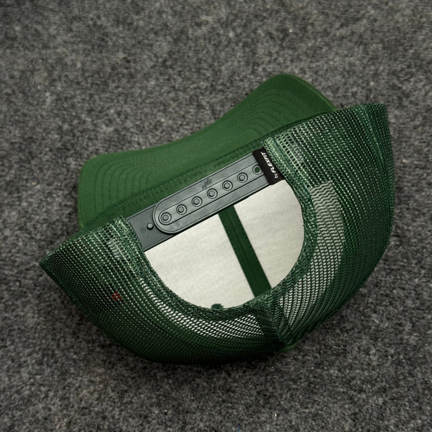 Solid Kelly Green Mesh Trucker Cap