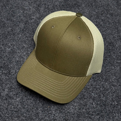 Loden and Oatmeal Mesh Trucker Cap