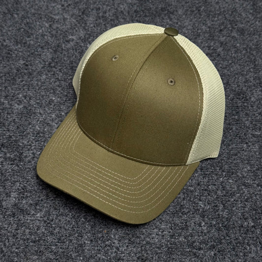 Loden and Oatmeal Mesh Trucker Cap