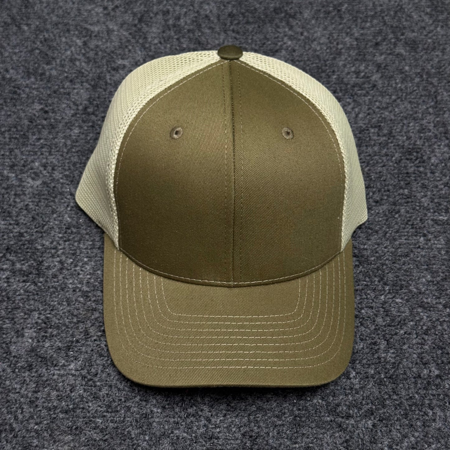Loden and Oatmeal Mesh Trucker Cap