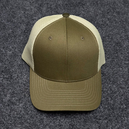 Loden and Oatmeal Mesh Trucker Cap