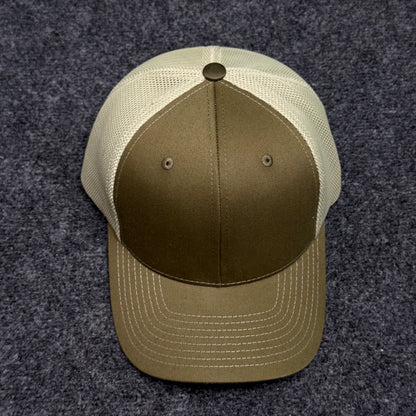 Loden and Oatmeal Mesh Trucker Cap
