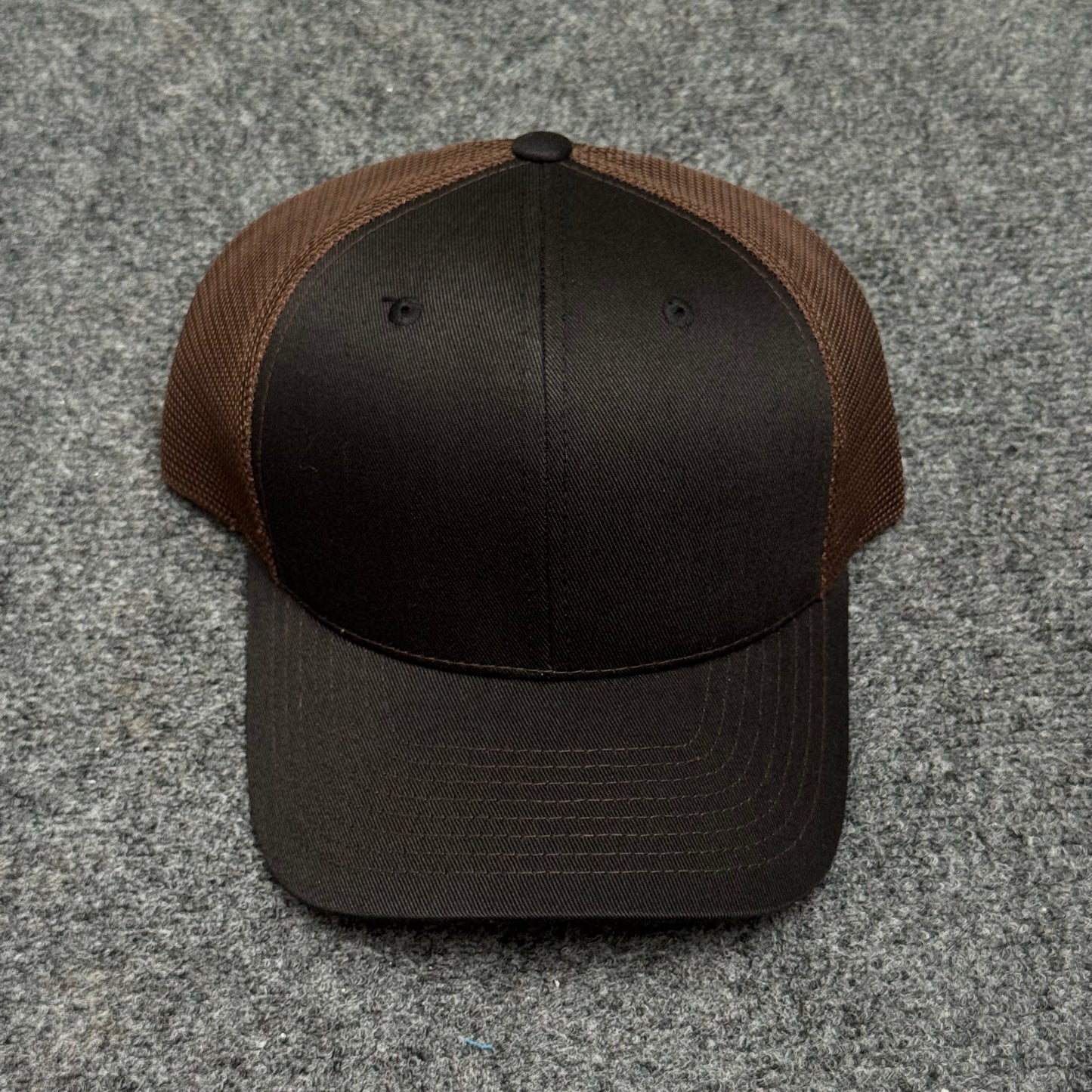 Black and Brown Mesh Trucker Cap