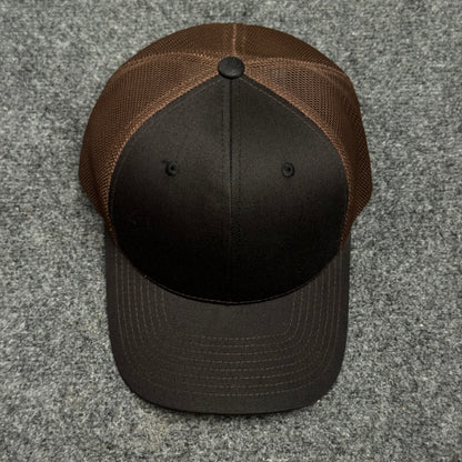 Black and Brown Mesh Trucker Cap