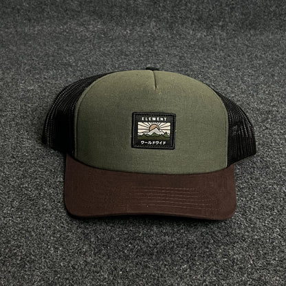 California Republic Trucker Cap – Olive, Brown & Black Mesh