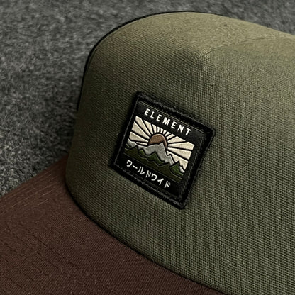 California Republic Trucker Cap – Olive, Brown & Black Mesh