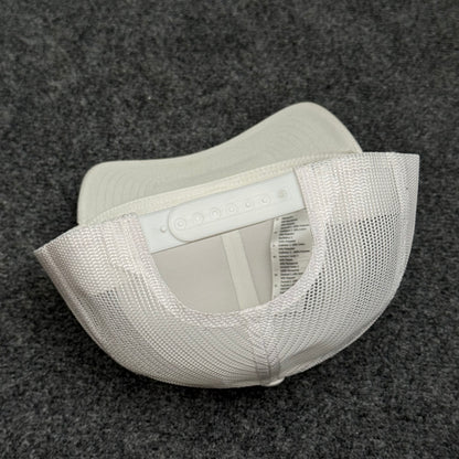 Solid White Mesh Trucker Cap