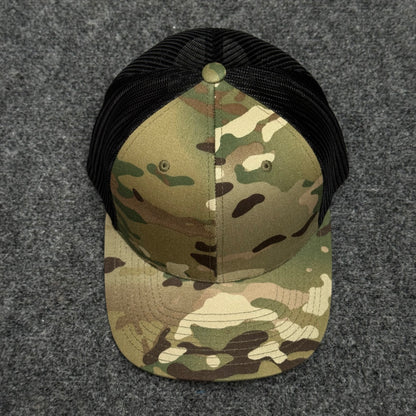 MultiCam and Black Mesh Trucker Cap