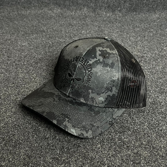 Hurley Davidson Trucker Cap – Skull Emblem