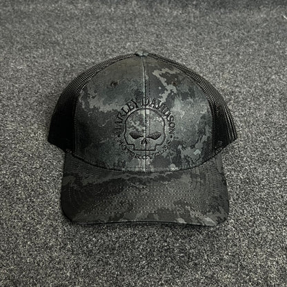 Hurley Davidson Trucker Cap – Skull Emblem