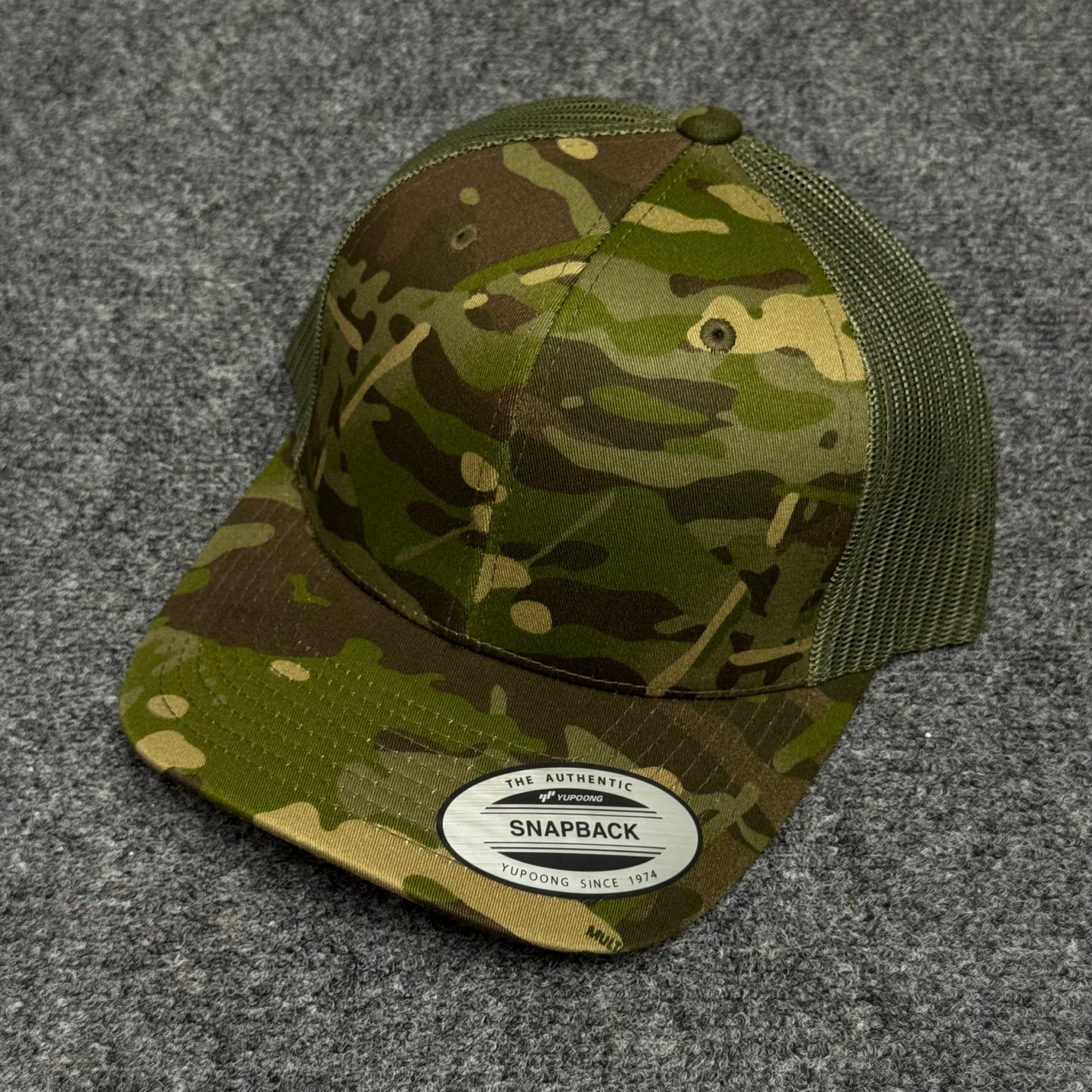 MultiCam and Olive Green Mesh Trucker Cap