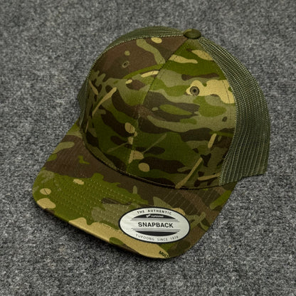 MultiCam and Olive Green Mesh Trucker Cap