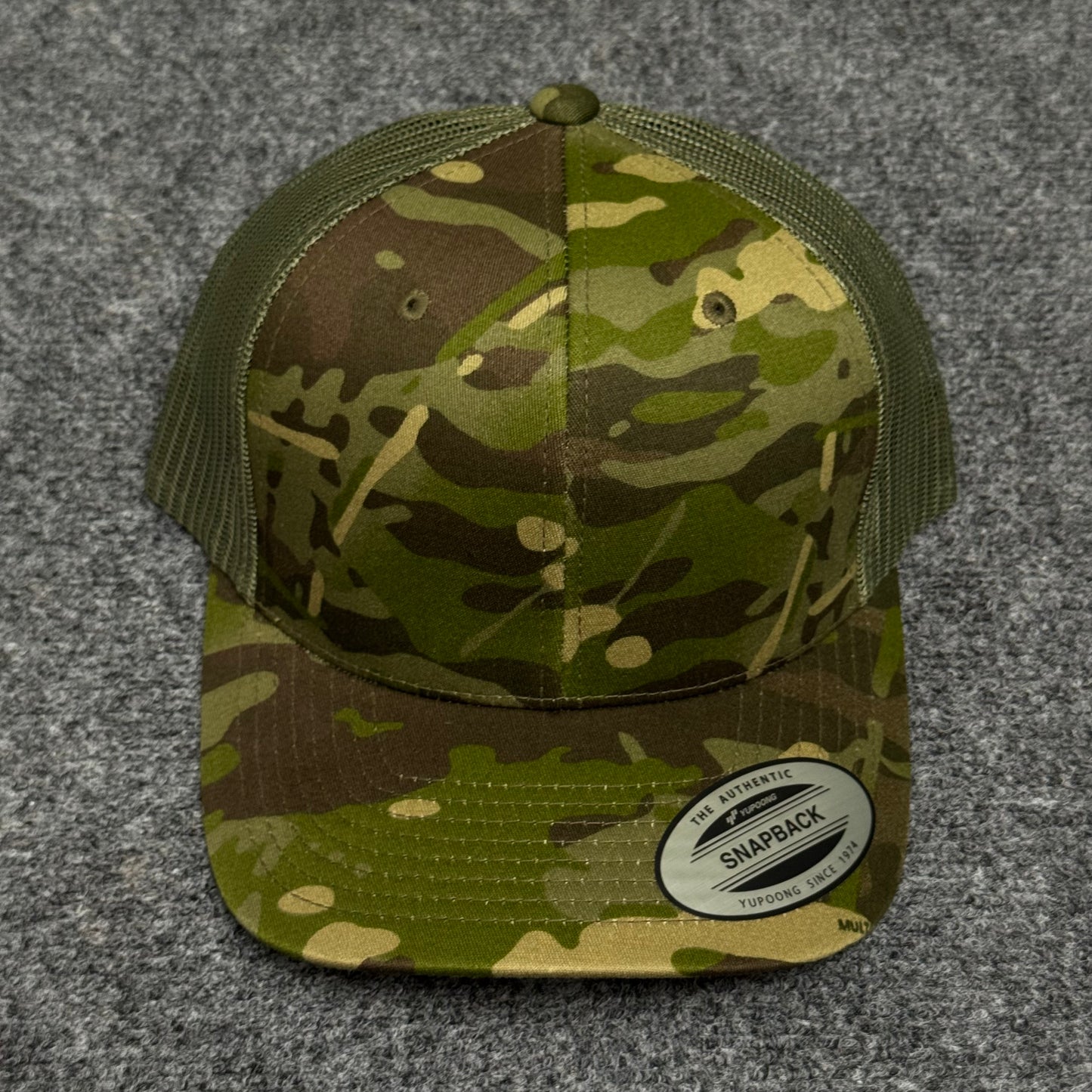 MultiCam and Olive Green Mesh Trucker Cap