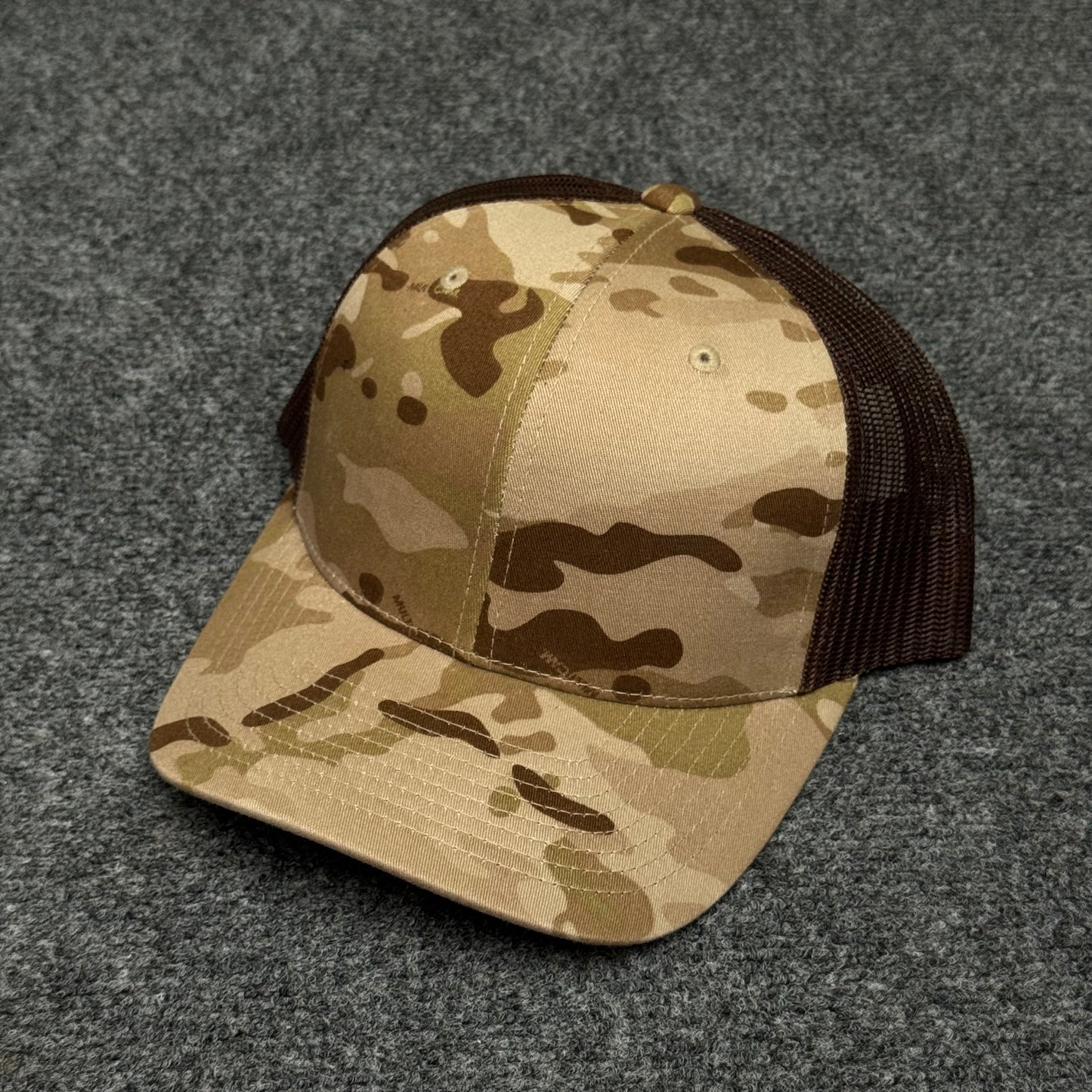 Desert Camouflage and Brown Mesh Trucker Cap