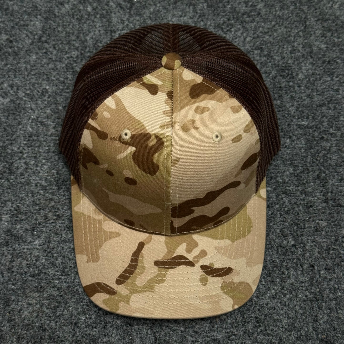 Desert Camouflage and Brown Mesh Trucker Cap