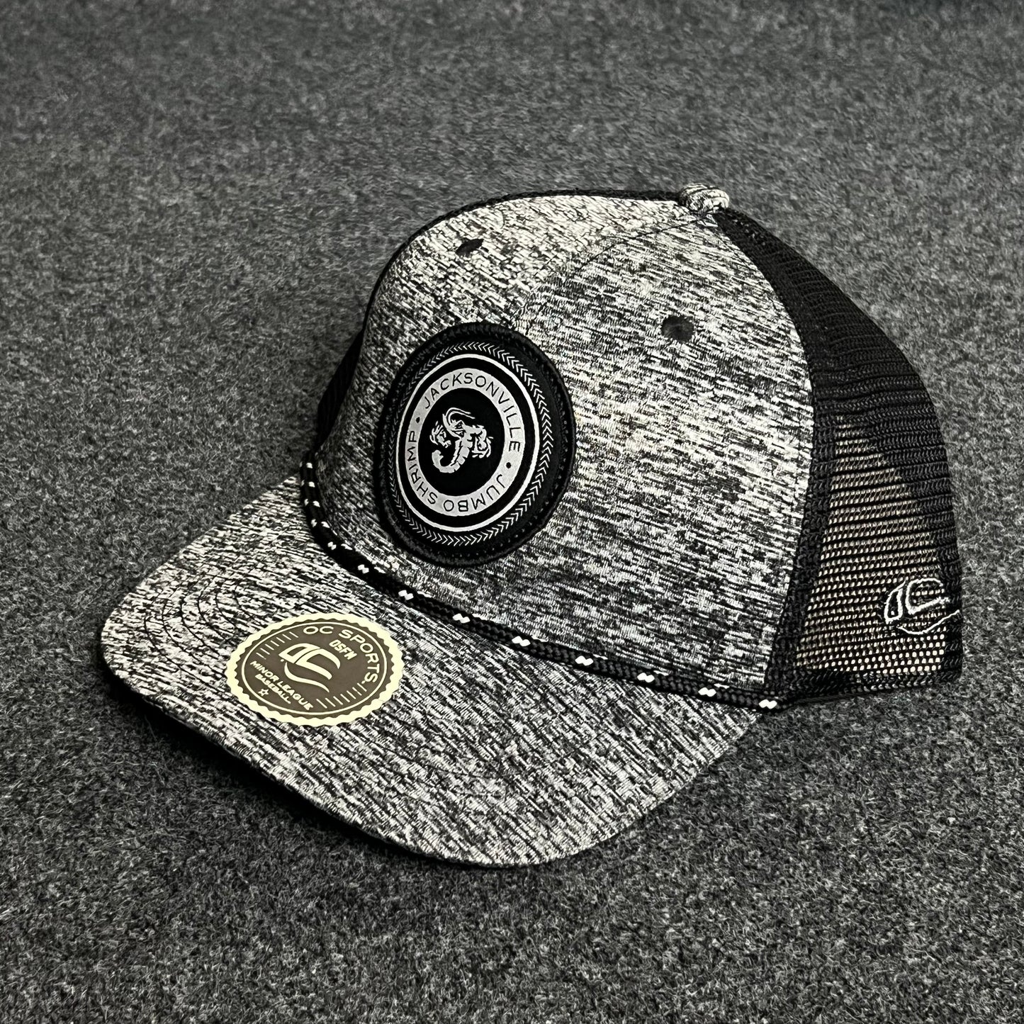 Heather Gray Snapback Trucker Cap – Modern Patch Logo