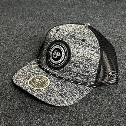Heather Gray Snapback Trucker Cap – Modern Patch Logo
