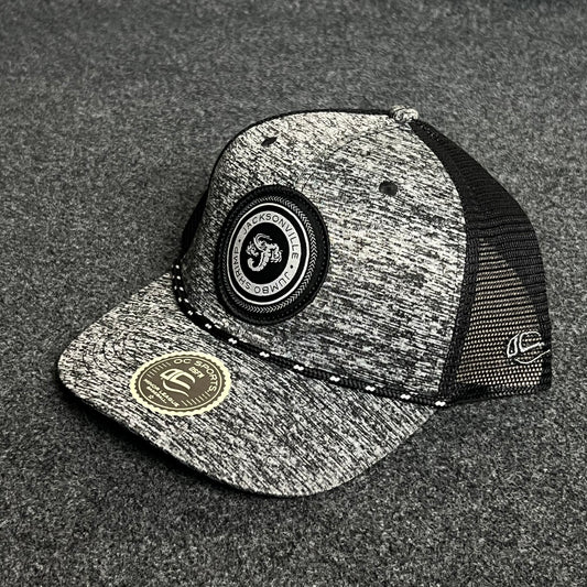 Heather Gray Snapback Trucker Cap – Modern Patch Logo