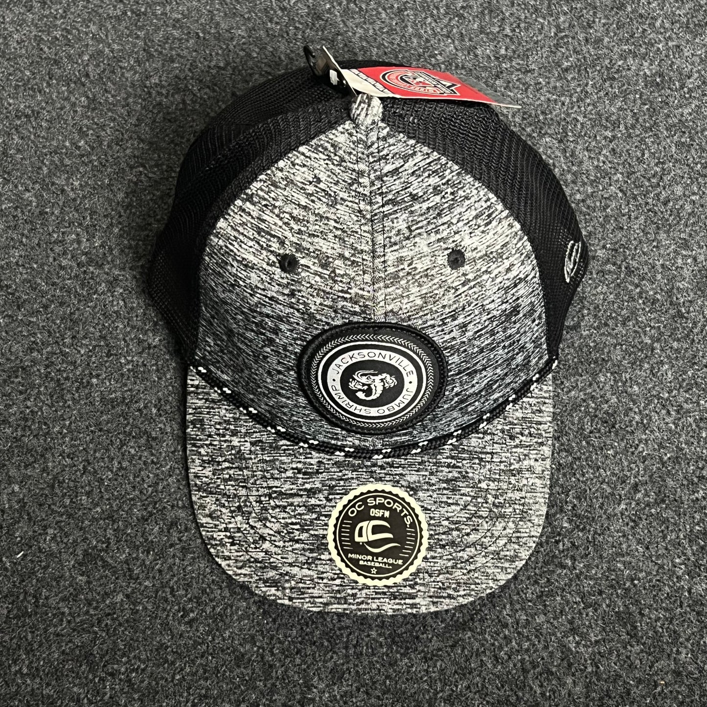 Heather Gray Snapback Trucker Cap – Modern Patch Logo