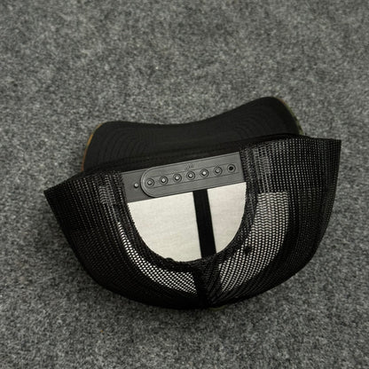 Woodland Camouflage and Black Mesh Trucker Cap
