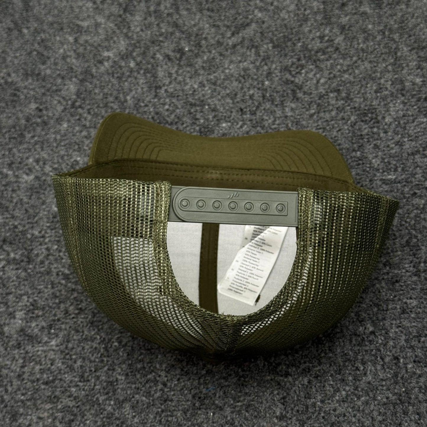 Solid Olive Mesh Trucker Cap