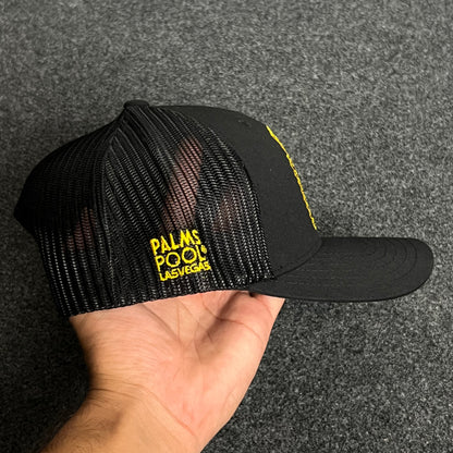 Black Mesh Trucker Cap – Island Tiki Skull Design