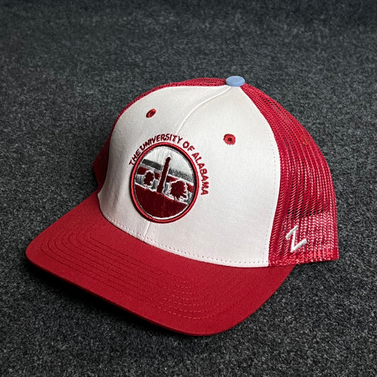 University of Alabama Mesh Trucker Cap – Red & White