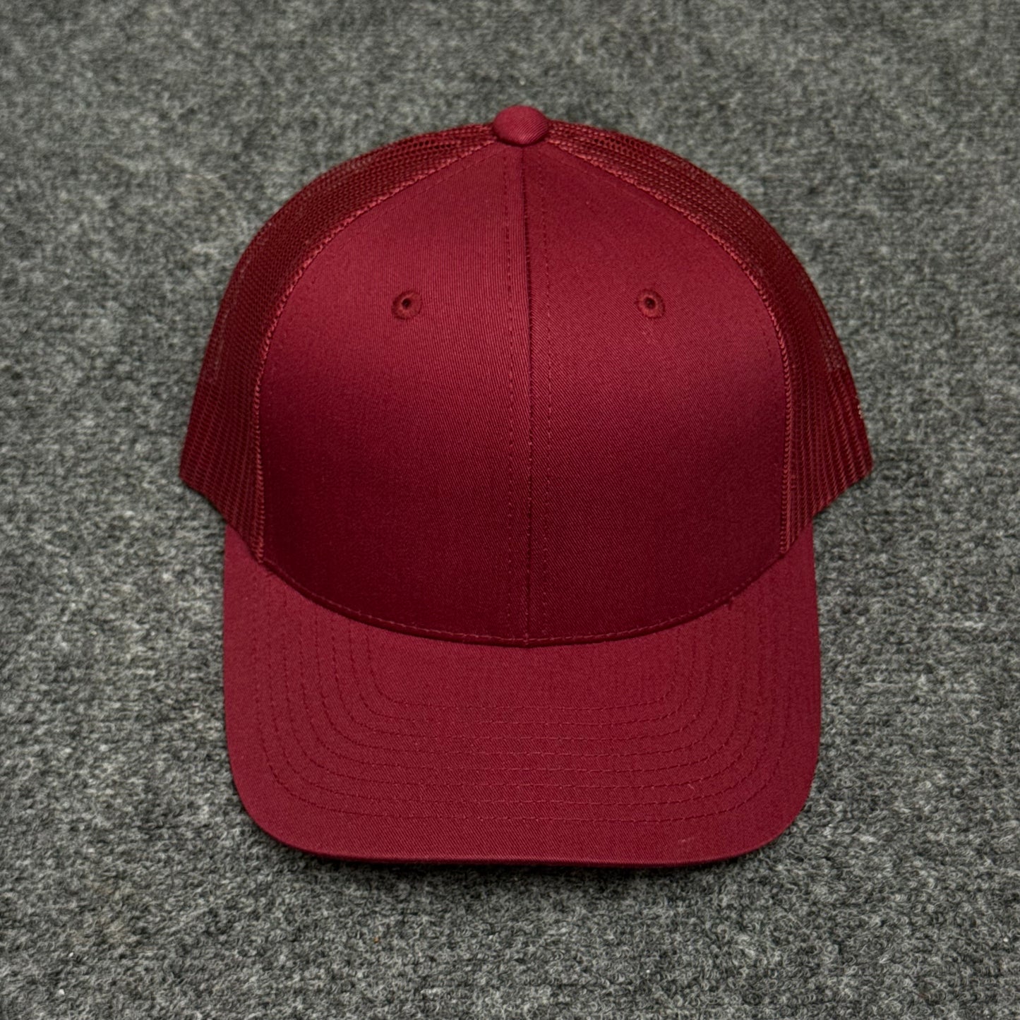 Dark Cranberry Maroon Mesh Trucker Cap