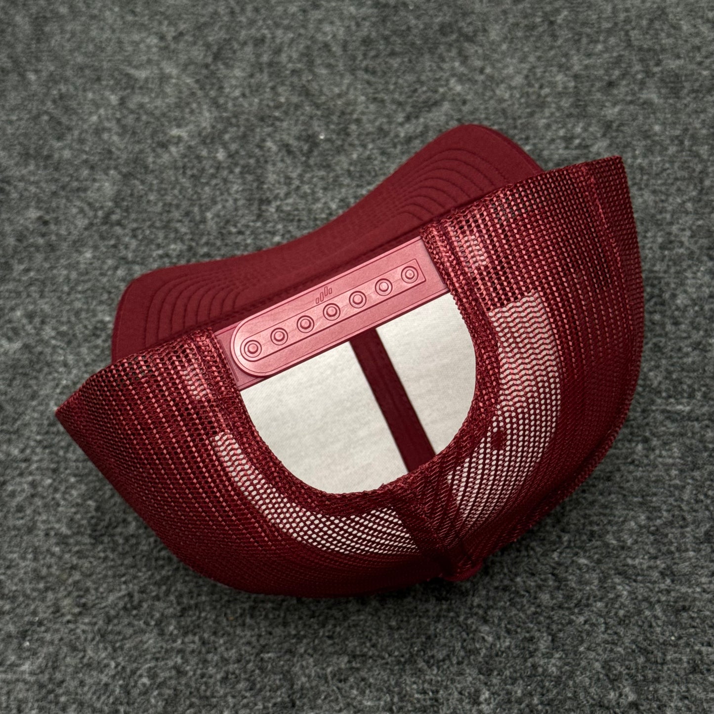 Dark Cranberry Maroon Mesh Trucker Cap