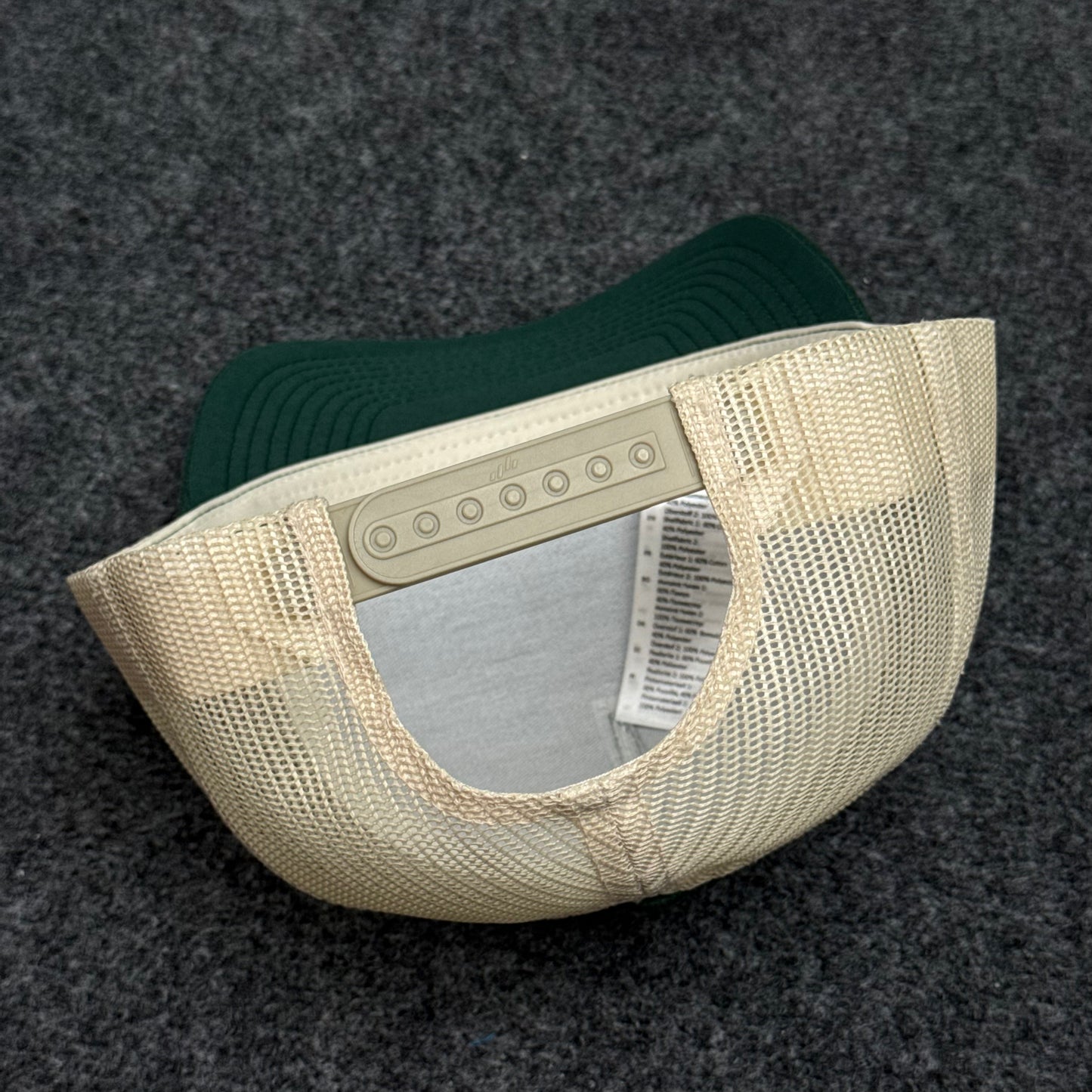 Dark Green and Khaki Mesh Trucker Cap