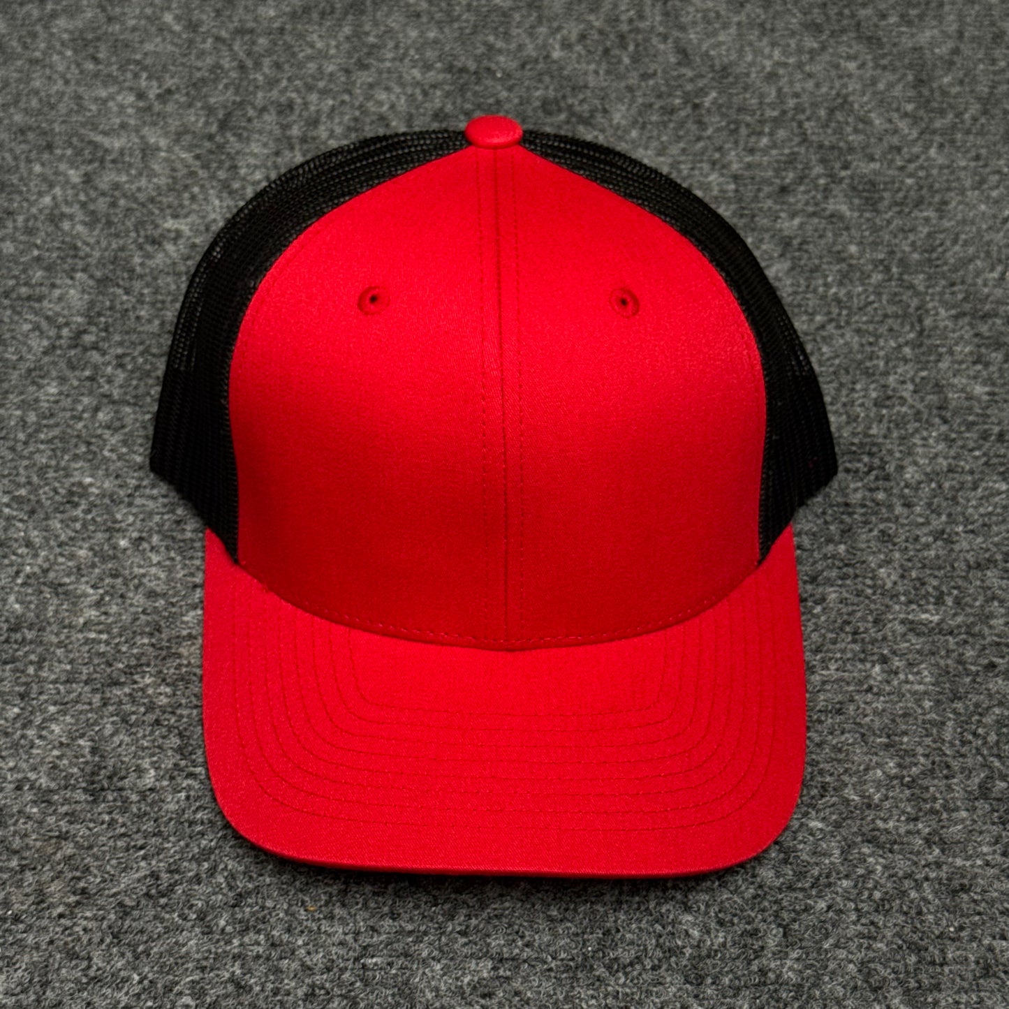 Red and Black Mesh Trucker Cap
