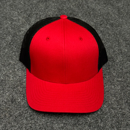 Red and Black Mesh Trucker Cap