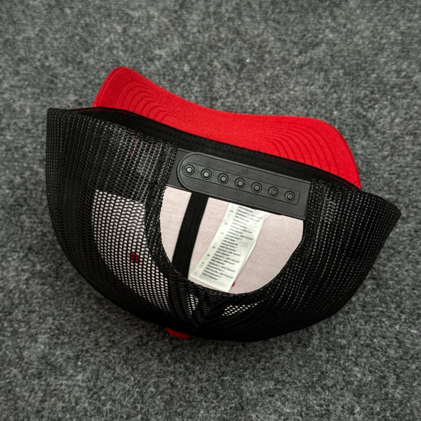 Red and Black Mesh Trucker Cap
