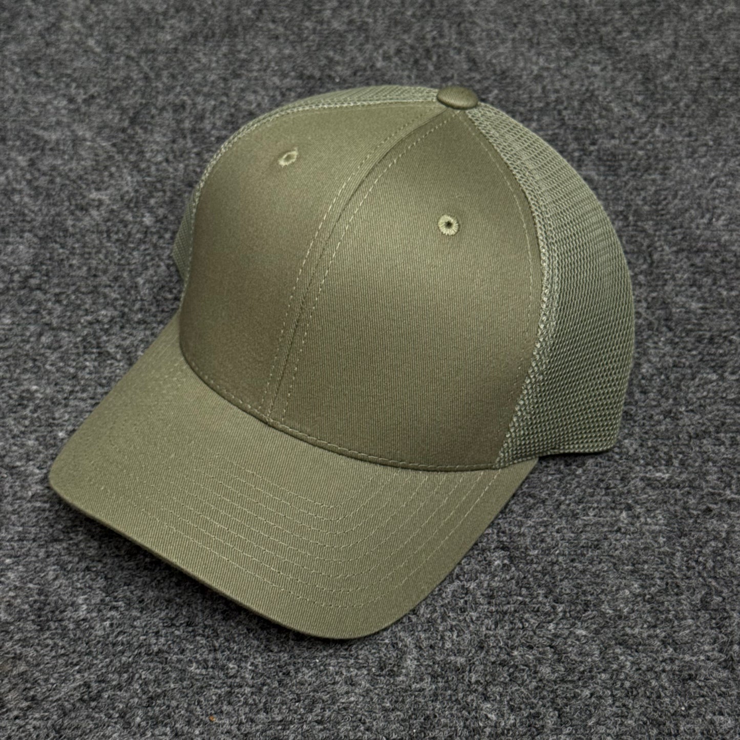 Solid Sage Green Mesh Trucker Cap